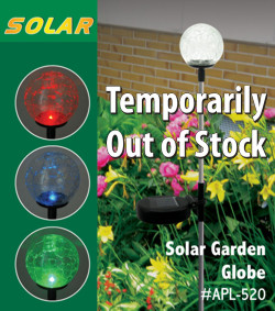 Solar Garden Globe - Temporarily Out of Stock