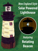 Check out the New Solar Powered Lighthouse with Rotating Beacon