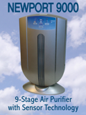 Newport 9000 Air Purifier with Dual Sensor Technology and 9-stage Air Fitration.   Filters pollen, smoke, air pollutants, odors, bacteria, germs, mold, pet dander & more�