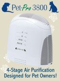 Pet-Pro 3800 5-Stage Air Purifier Designed & Built Specifically for Pet Owners